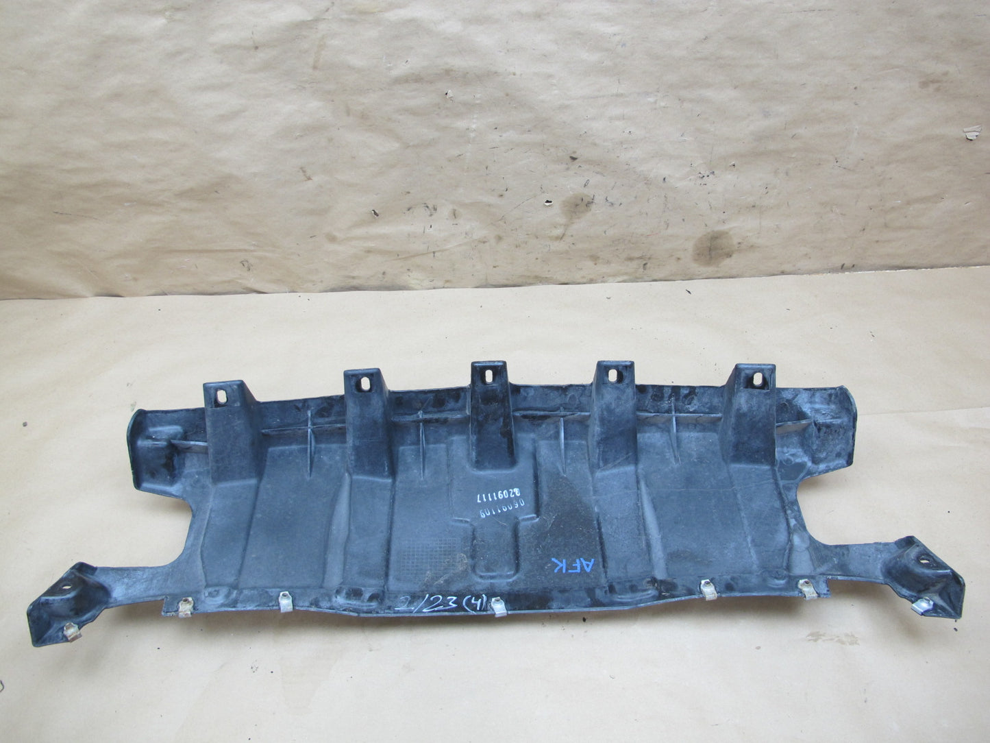 11-12 Fisker Karma Front Radiator Splash Shield Guard Cover Panel OEM