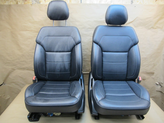 12-15 Mercedes W166 Ml-class Set of 2 Front Right & Left Seat Black OEM