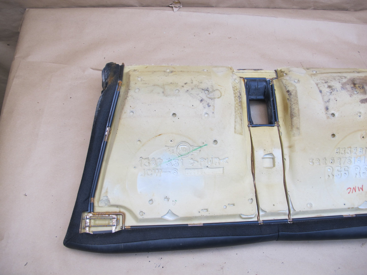 09-15 Mini Cooper R57 Convertible Front Rear Leather Punch Sport Seat Set OEM