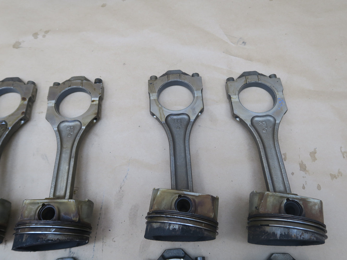 03-10 Bentley Continental GT Flying Spur 6.0L Engine Piston Connecting Rod Set