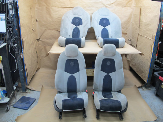 11-12 Fisker Karma Front & Rear Ecosuede Glacier Seat Set OEM
