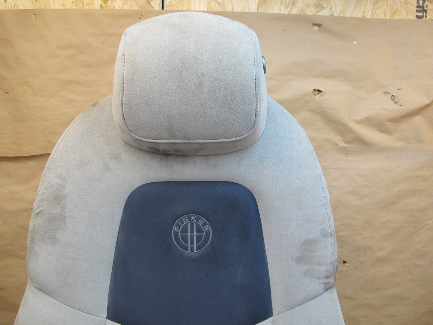 11-12 Fisker Karma Front & Rear Ecosuede Glacier Seat Set OEM