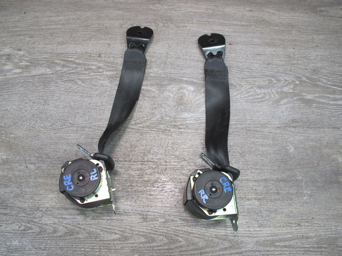 12-18 RANGE ROVER EVOQUE REAR LEFT & RIGHT SIDE SEATBELT RETRACTOR SET OEM