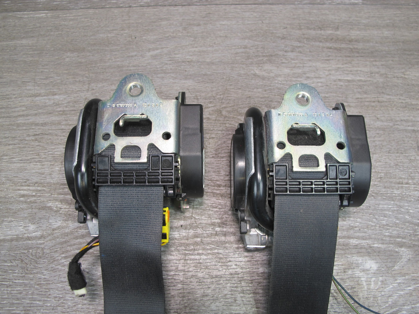 12-18 RANGE ROVER EVOQUE FRONT LEFT & RIGHT SIDE SEATBELT RETRACTOR SET OEM