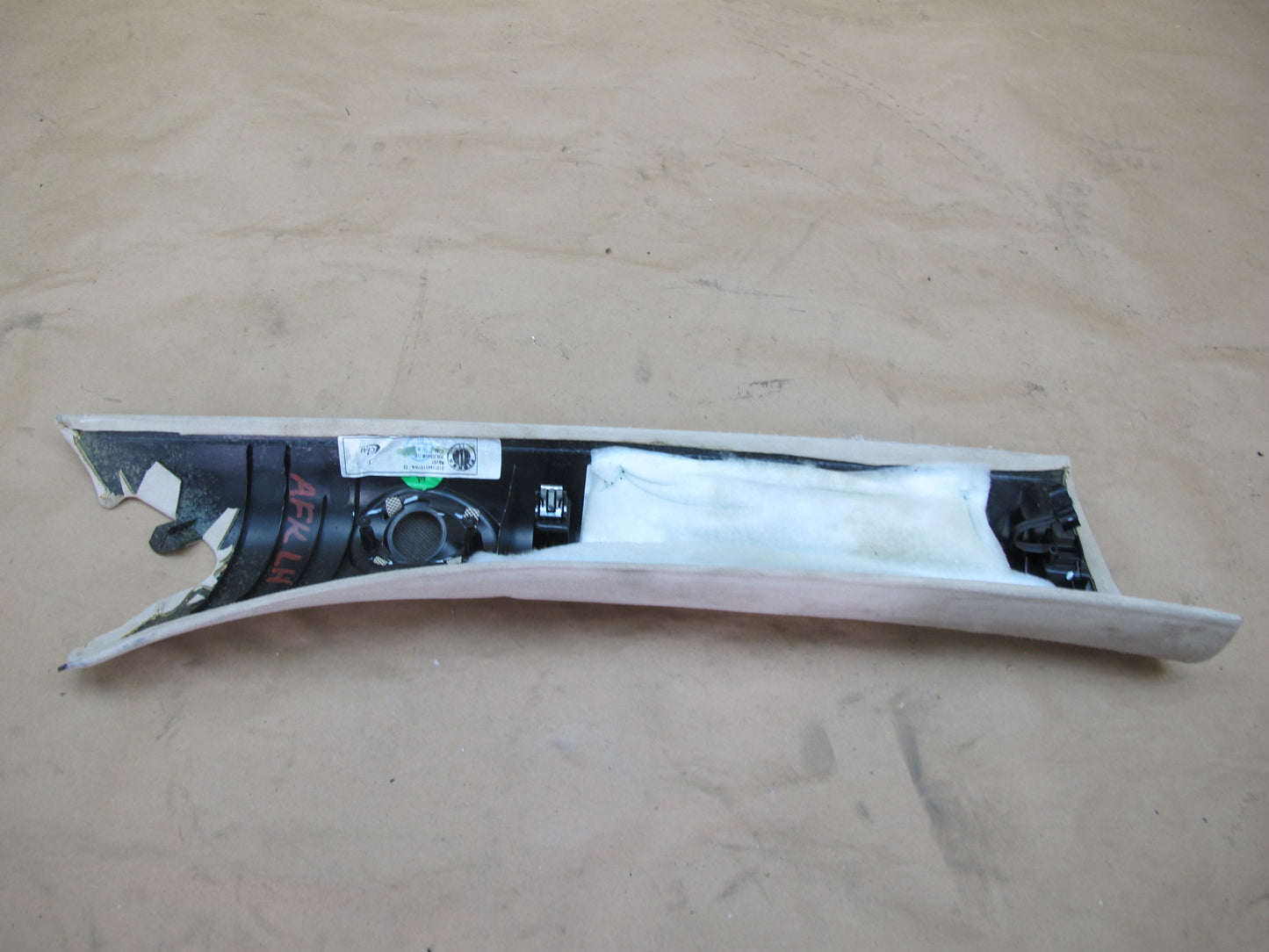 11-12 Fisker Karma Front Left & Right Interior A Pillar Trim Cover Panel OEM