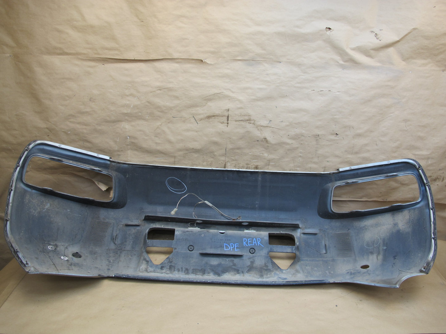 1983-1986 Porsche 928 S Rear Bumper Cover Silver 928505023