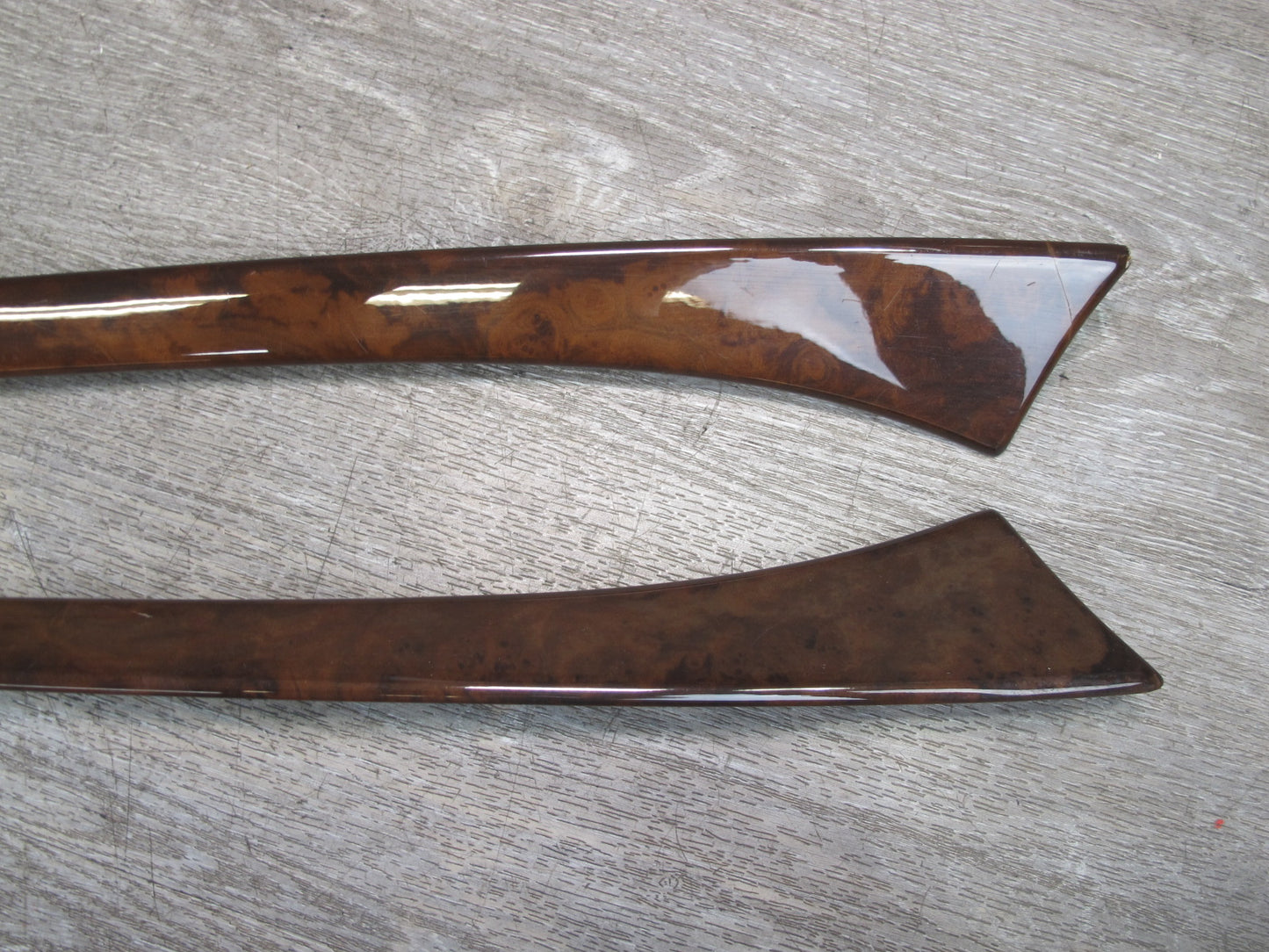 96-02 Mercedes R129 SL600 Dash Console Door Wood Trim Bezel Panel Set OEM