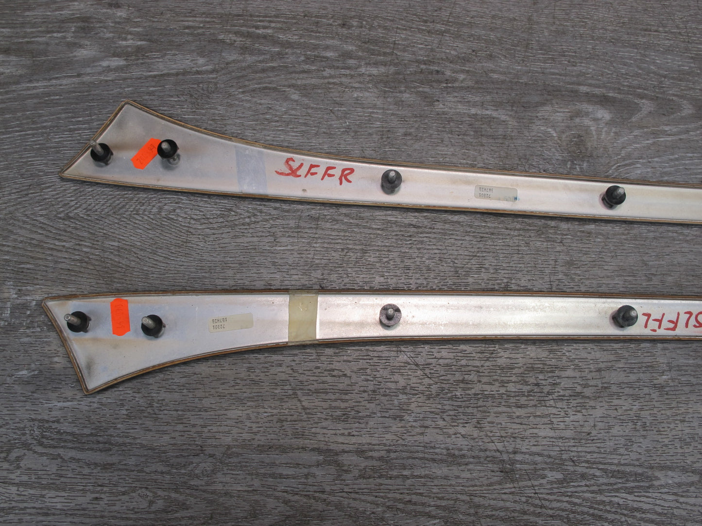 96-02 Mercedes R129 SL600 Dash Console Door Wood Trim Bezel Panel Set OEM