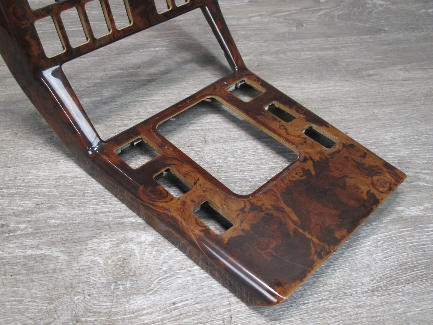 96-02 Mercedes R129 SL600 Dash Console Door Wood Trim Bezel Panel Set OEM