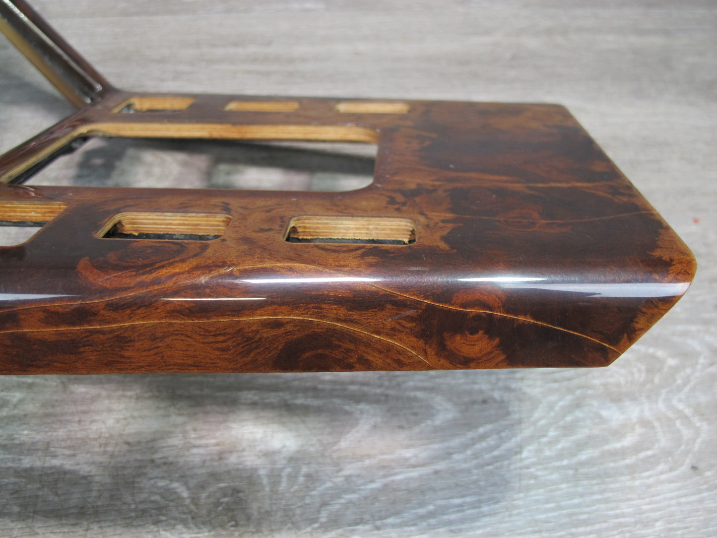 96-02 Mercedes R129 SL600 Dash Console Door Wood Trim Bezel Panel Set OEM