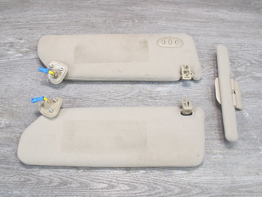 98-00 Lexus JZZ31L SC300 SC400 Set of 3 Front Left Center Right Sun Visor OEM