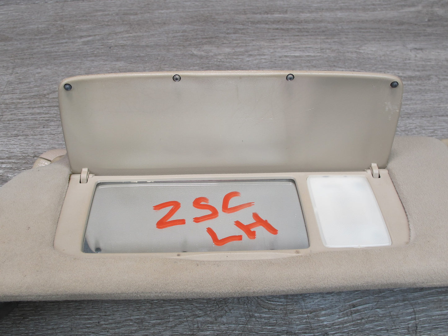 98-00 Lexus JZZ31L SC300 SC400 Set of 3 Front Left Center Right Sun Visor OEM