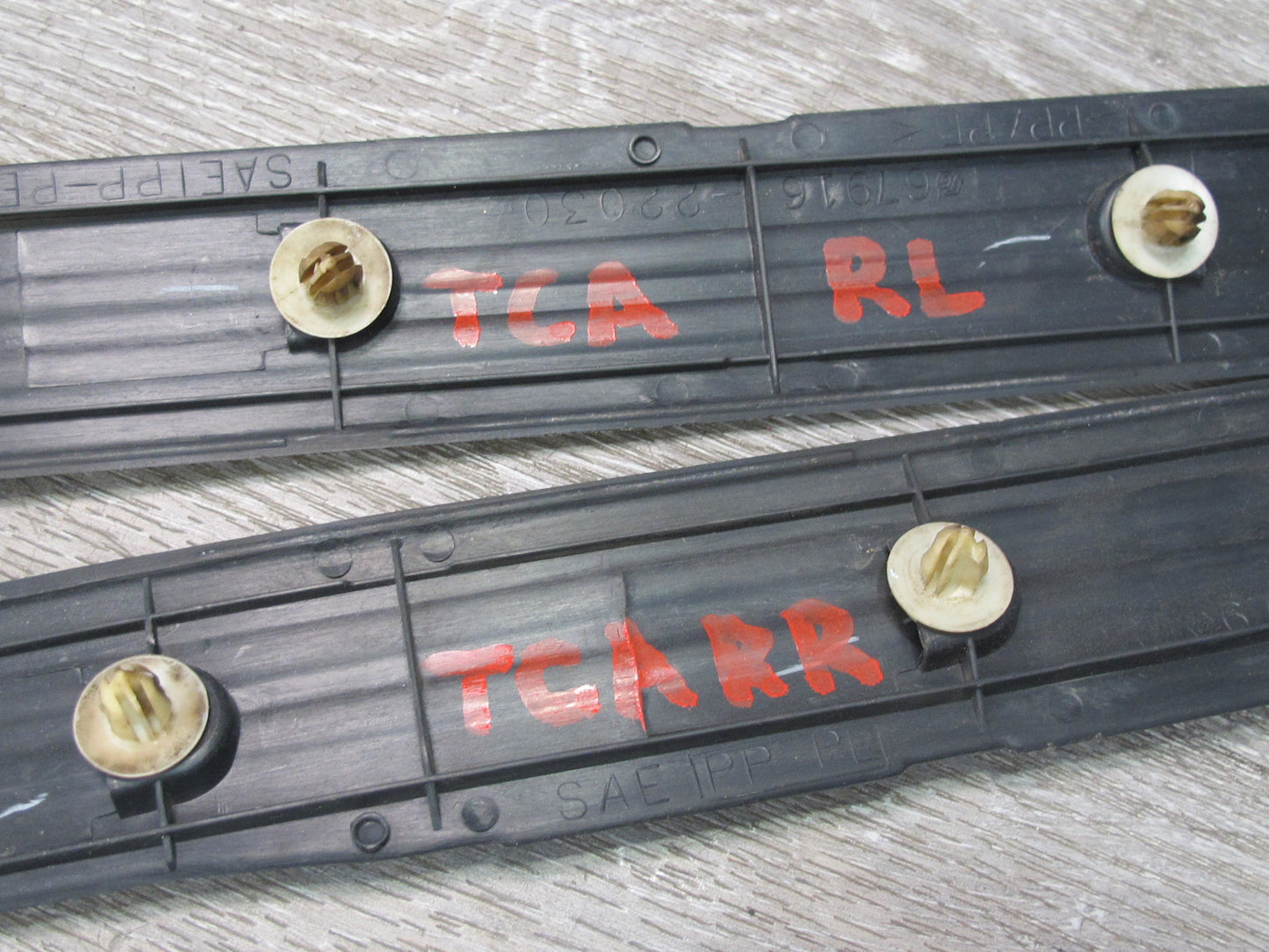 92-96 Toyota Cresta JZX90 Set of 3 Front & Rear Door Scuff Sill Plate Trim OEM