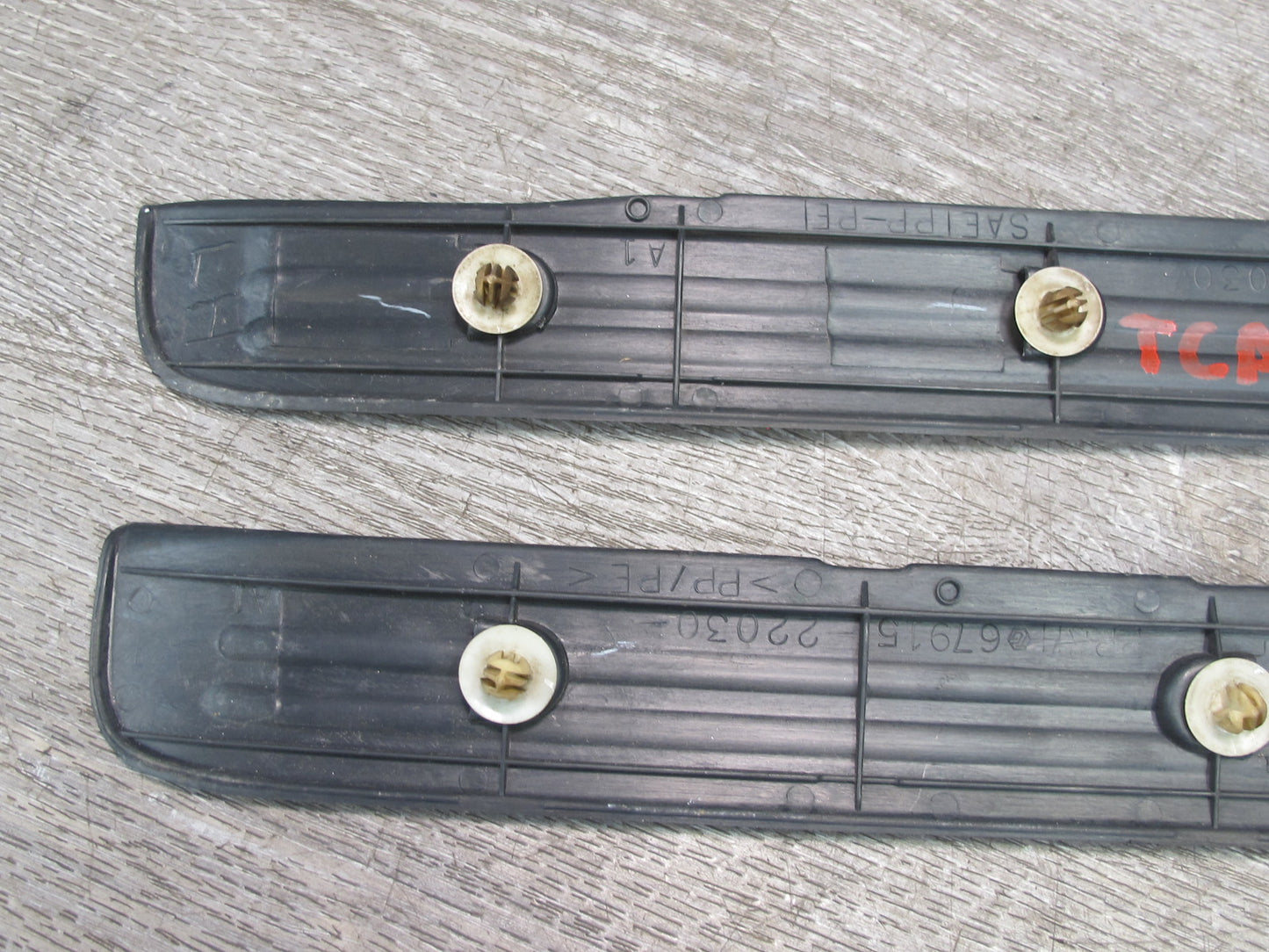 92-96 Toyota Cresta JZX90 Set of 3 Front & Rear Door Scuff Sill Plate Trim OEM