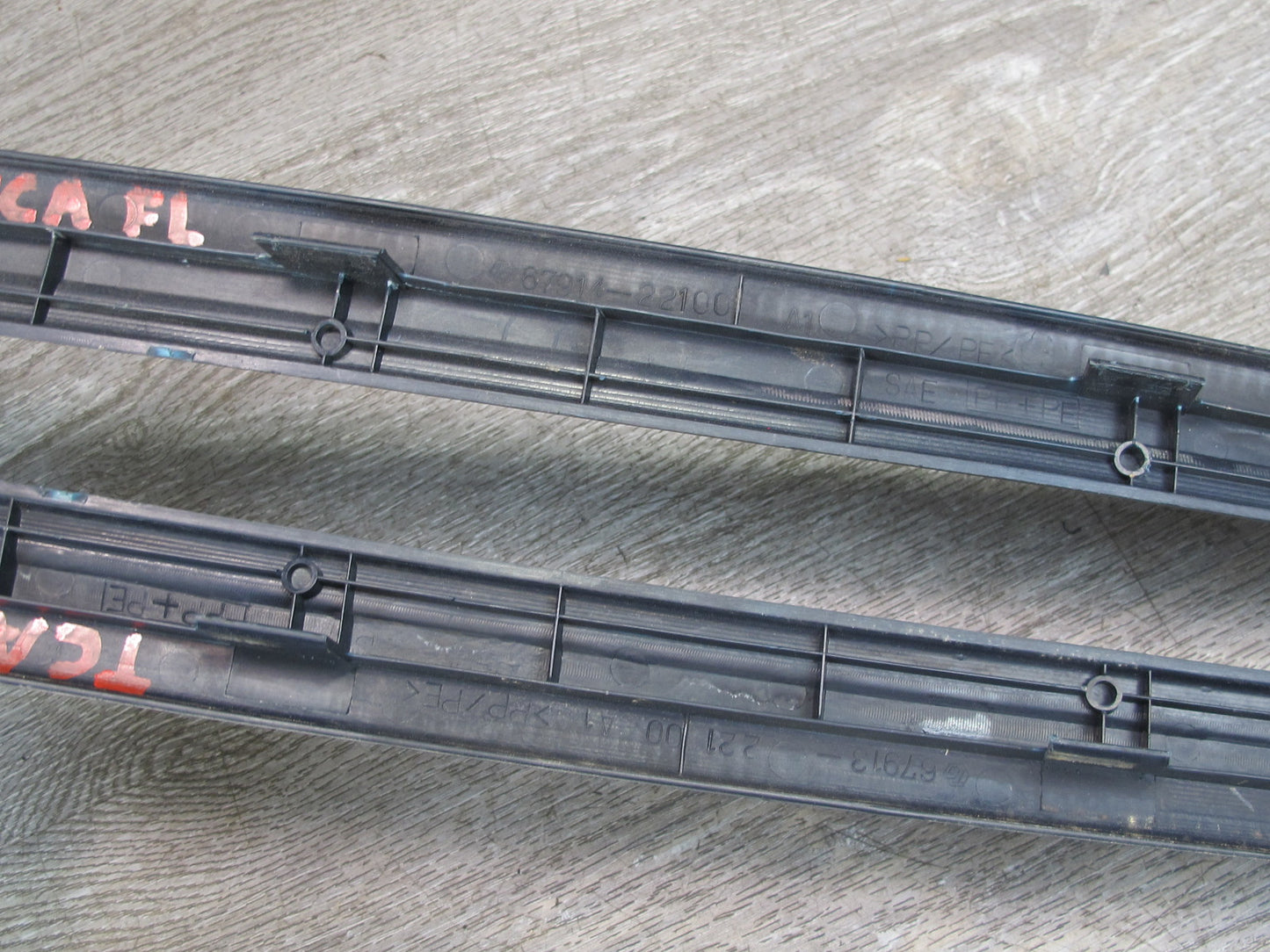 92-96 Toyota Cresta JZX90 Set of 4 Front & Rear Door Scuff Sill Plate Trim OEM