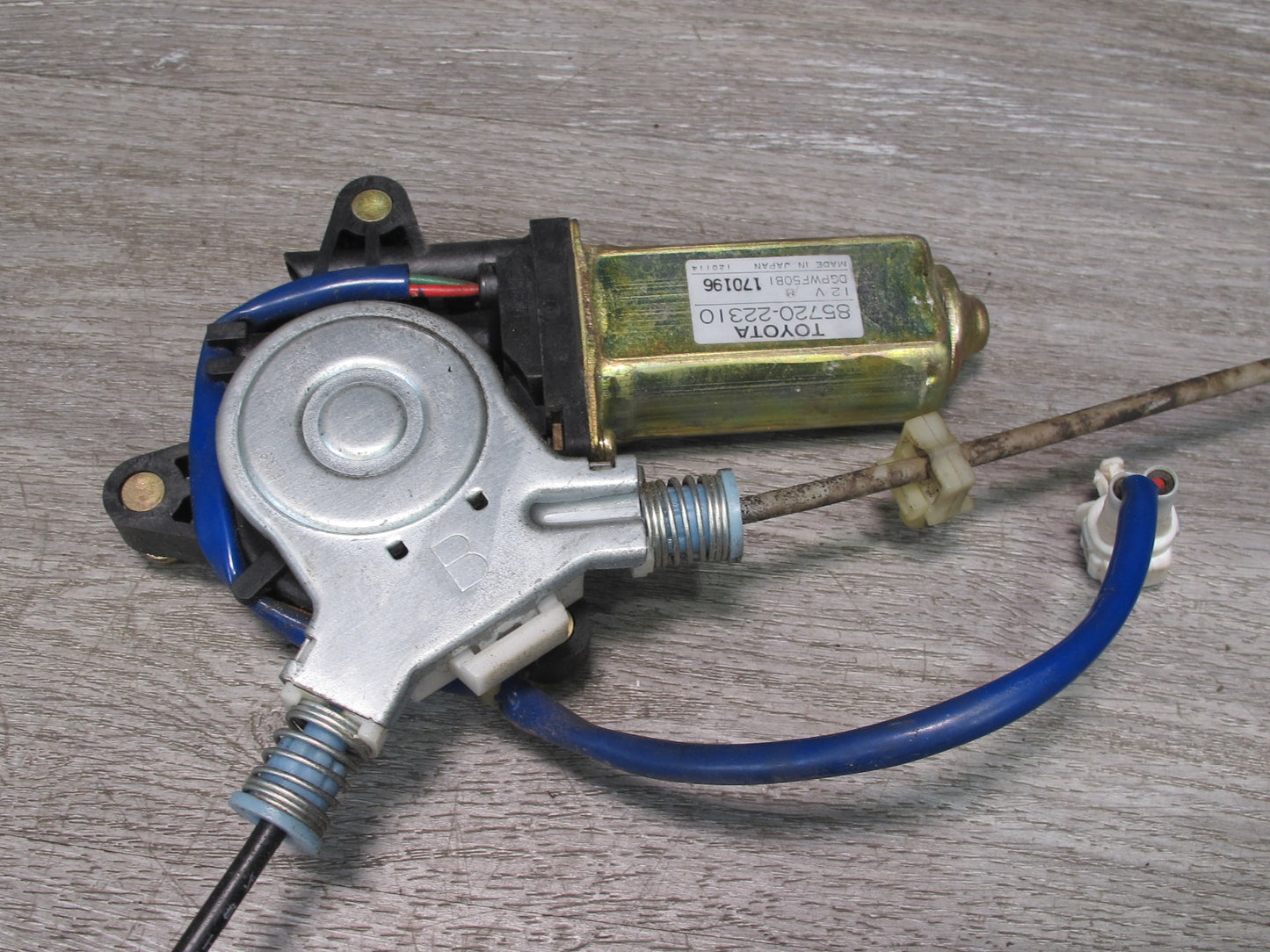 92-96 Toyota Cresta JZX90 Front Left Door Window Regulator w Motor OEM