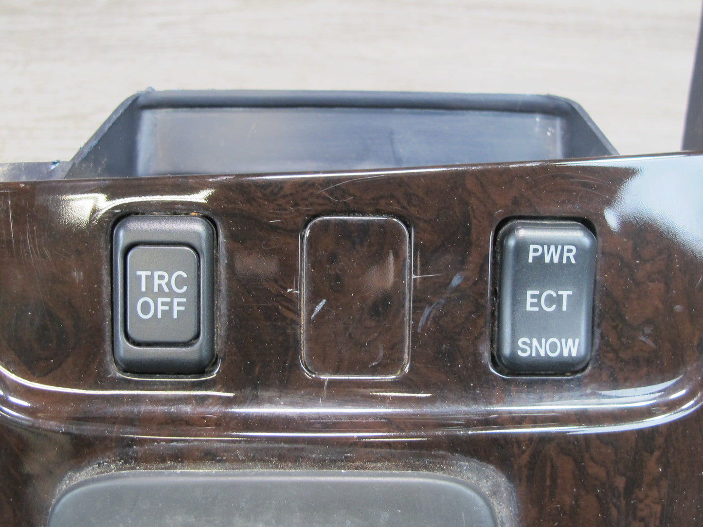 92-96 Toyota Cresta MARK2 JZX90 A/T Shifter Console Trim Bezel Panel Wood OEM