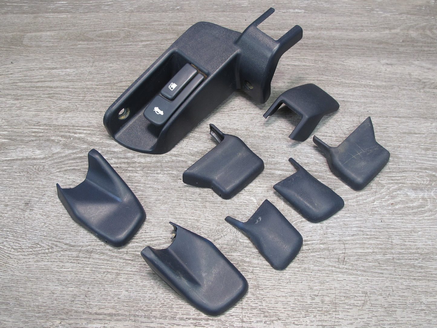 92-96 Toyota Cresta MARK2 JZX90 Fuel Trunk Lid Handle Seat Trim Cover Set OEM