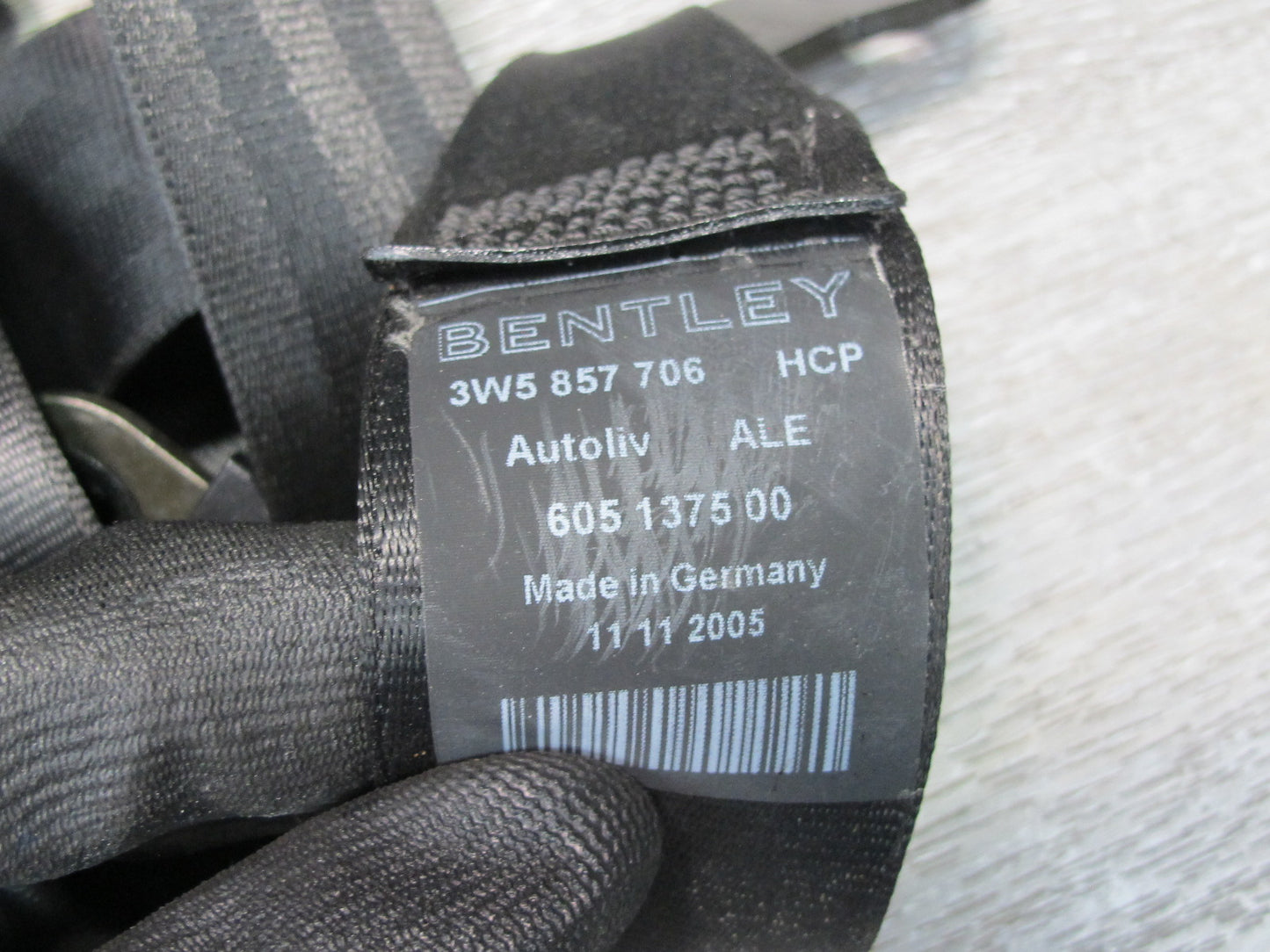 06-12 BENTLEY CONTINENTAL FLYING SPUR FRONT RIGHT PASSENGER SIDE SEATBELT RETRACTOR OEM