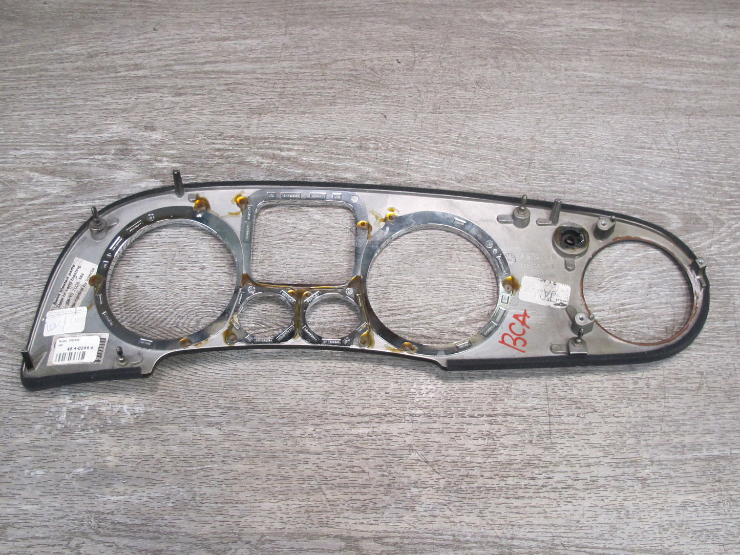 06-12 Bentley Continental Flying Spur Dash Speedometer Trim Bezel Panel