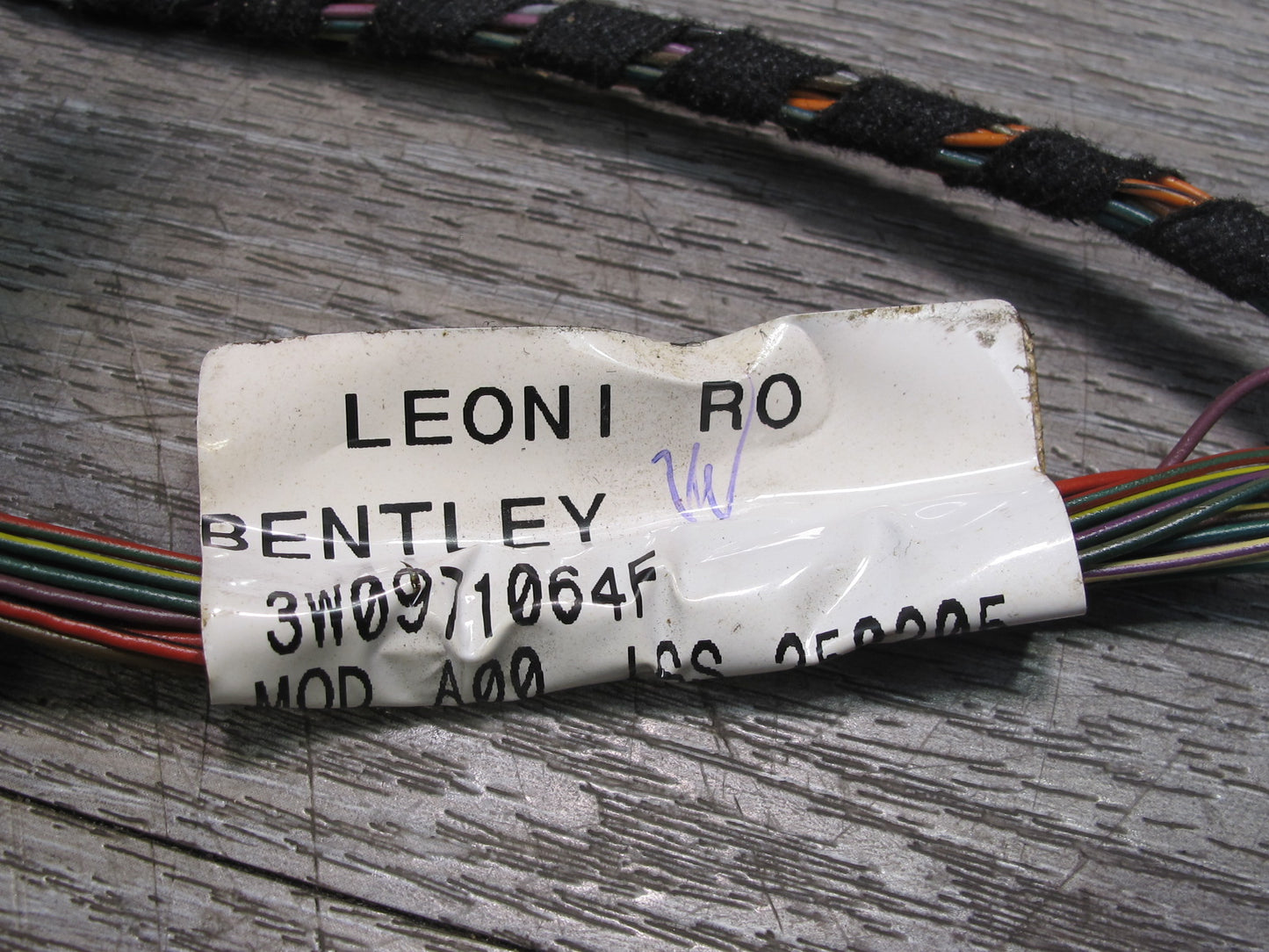 03-10 Bentley Continental Dash Instrument Panel Wire Wiring Harness 3W0971064F