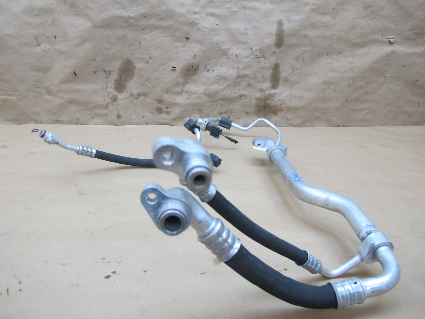 12-15 Mercedes W166 ML350 A/C Air Condition Hose Pipe Line Valve Set OEM