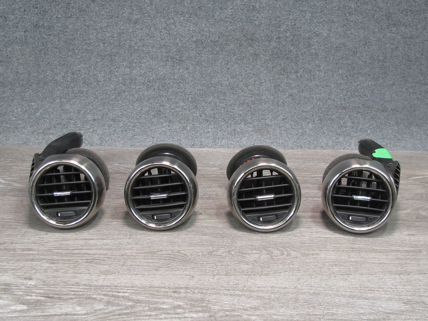 11-12 Fisker Karma Front Dash Left Center Right Air Vent Trim Grille Set OEM