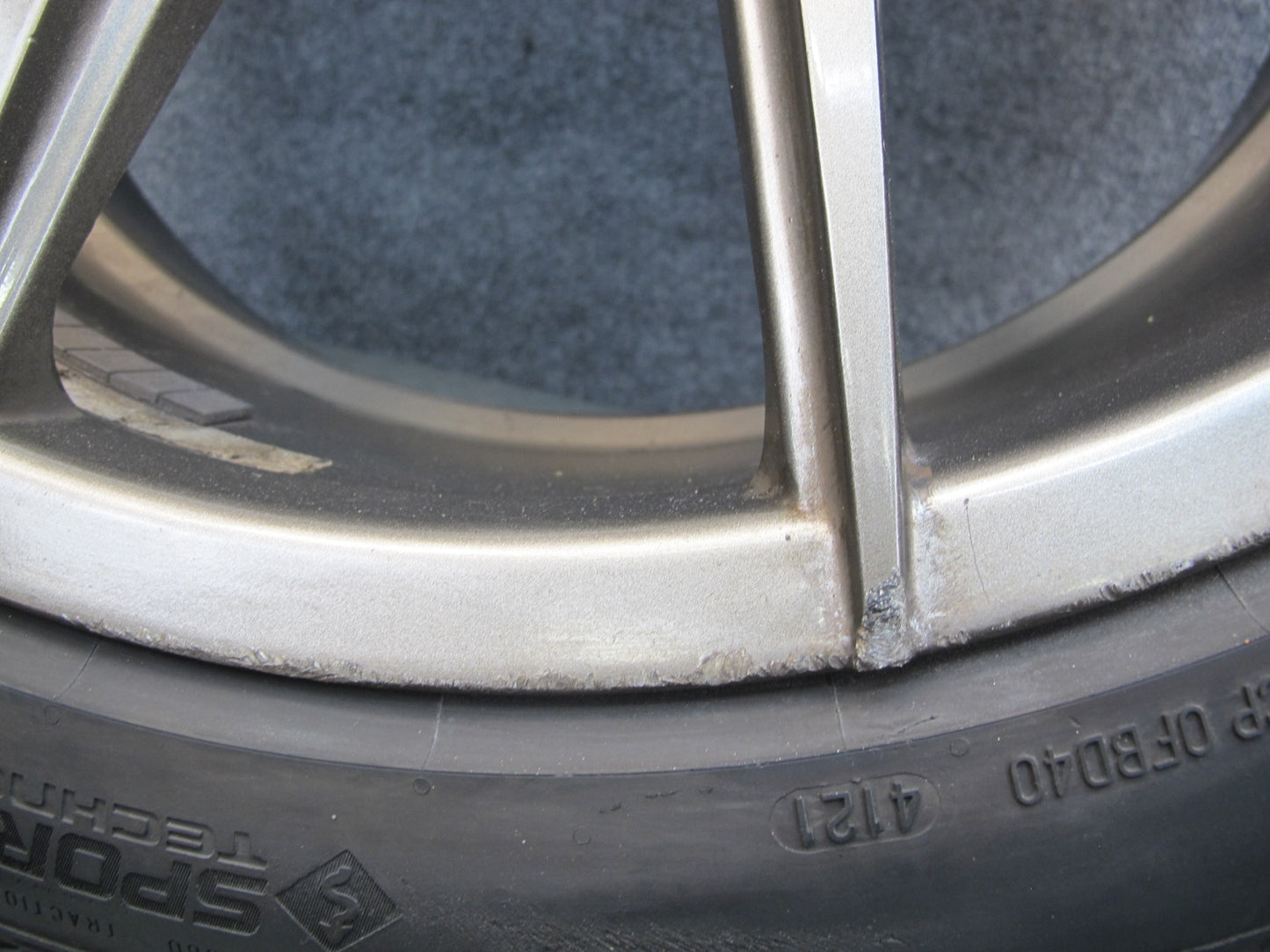 11-18 Porsche Cayenne 958 Verde Axis V99 R22" Wheel Rim 22x10.5J ET48 W/ Tire