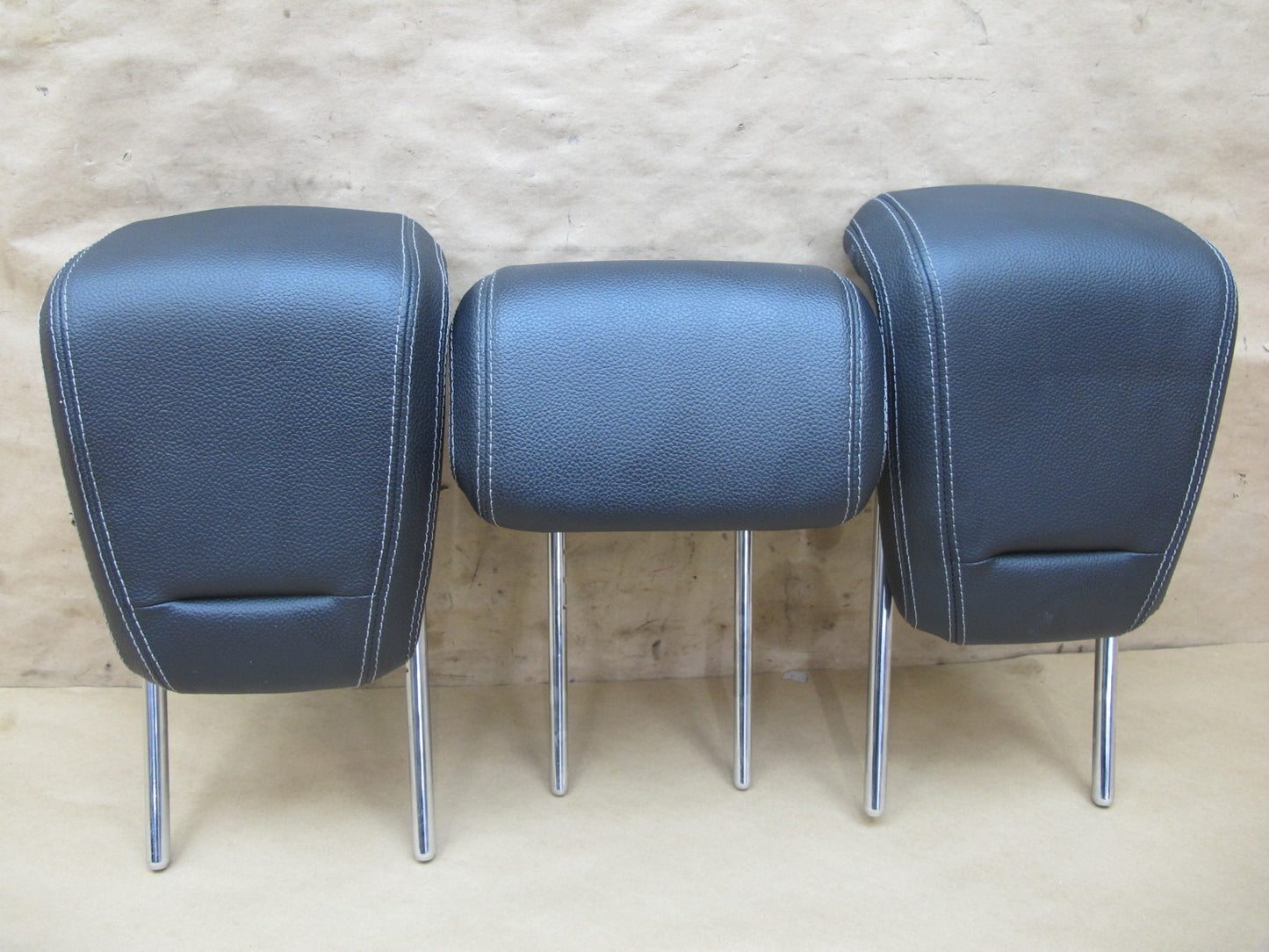 12-15 Mercedes W166 Ml-class Set of 3 Rear Seat Left Right Center Headrest OEM