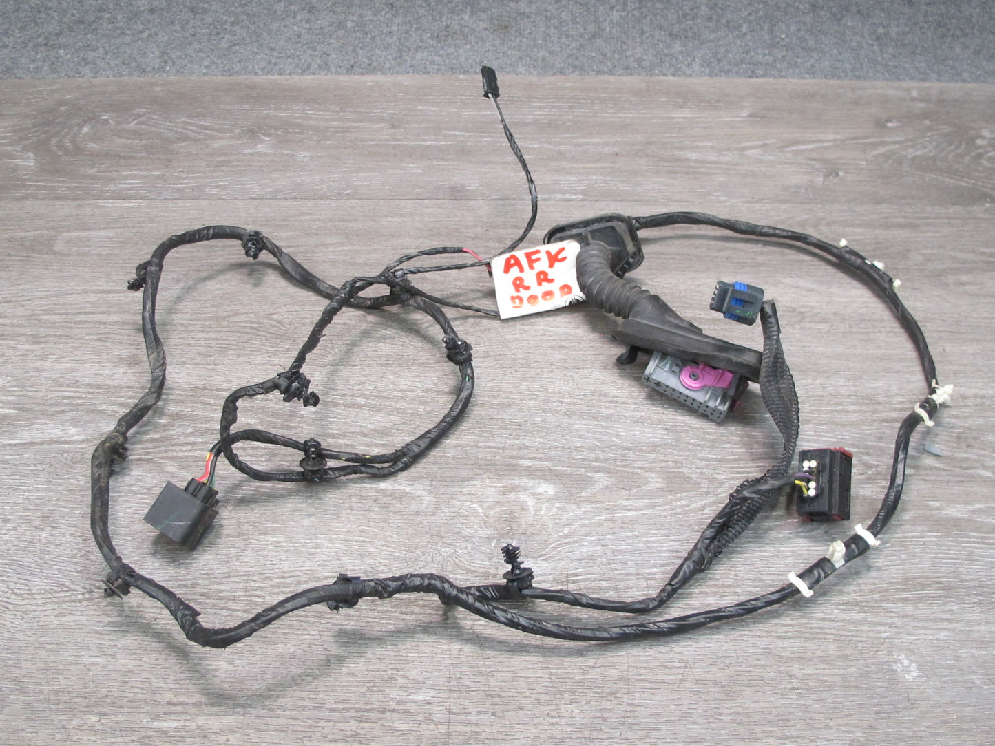 11-12 Fisker Karma Front & Rear Left & Right Door Wire Wiring Harness Set OEM