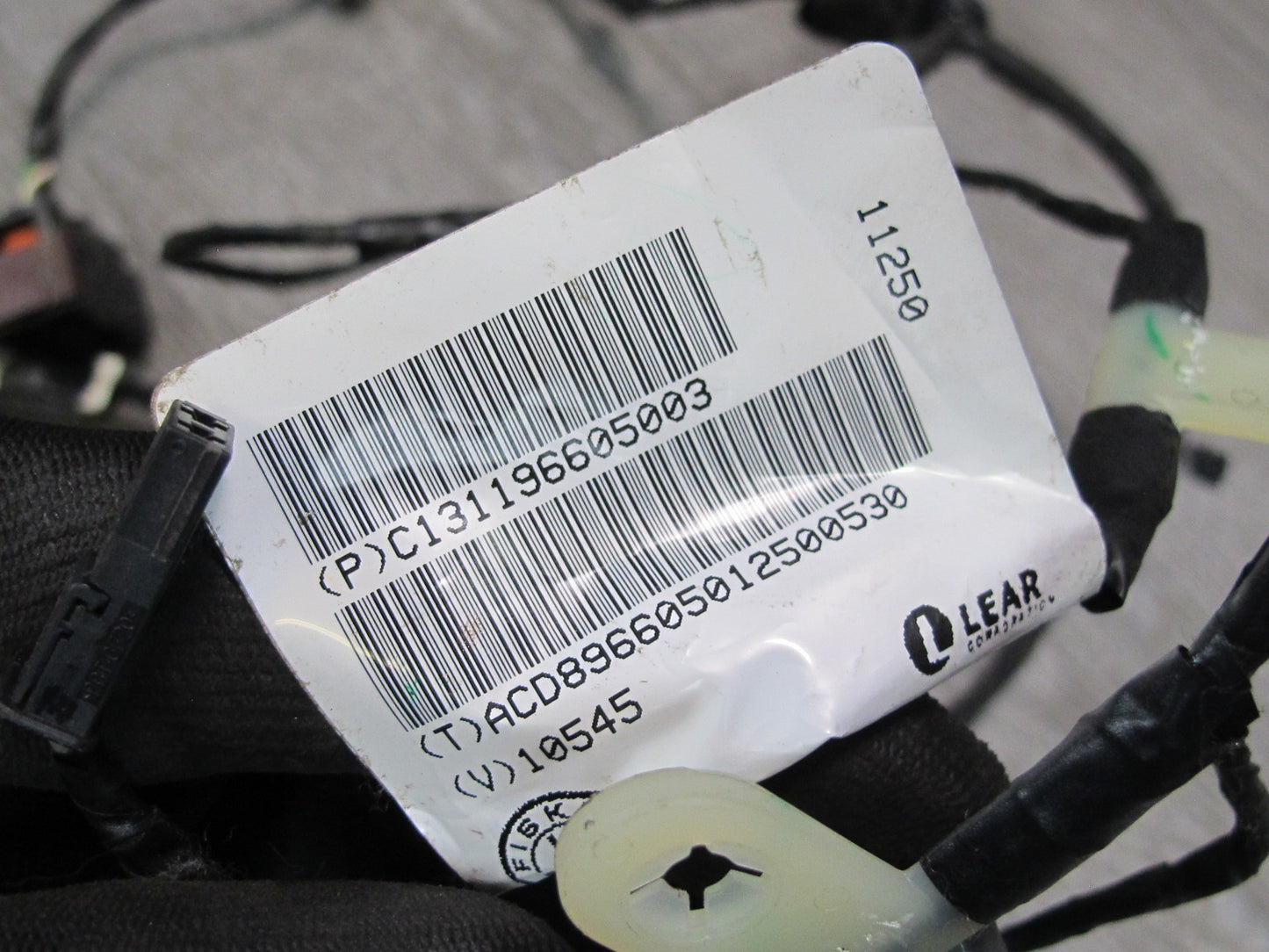 11-12 Fisker Karma Front & Rear Left & Right Door Wire Wiring Harness Set OEM