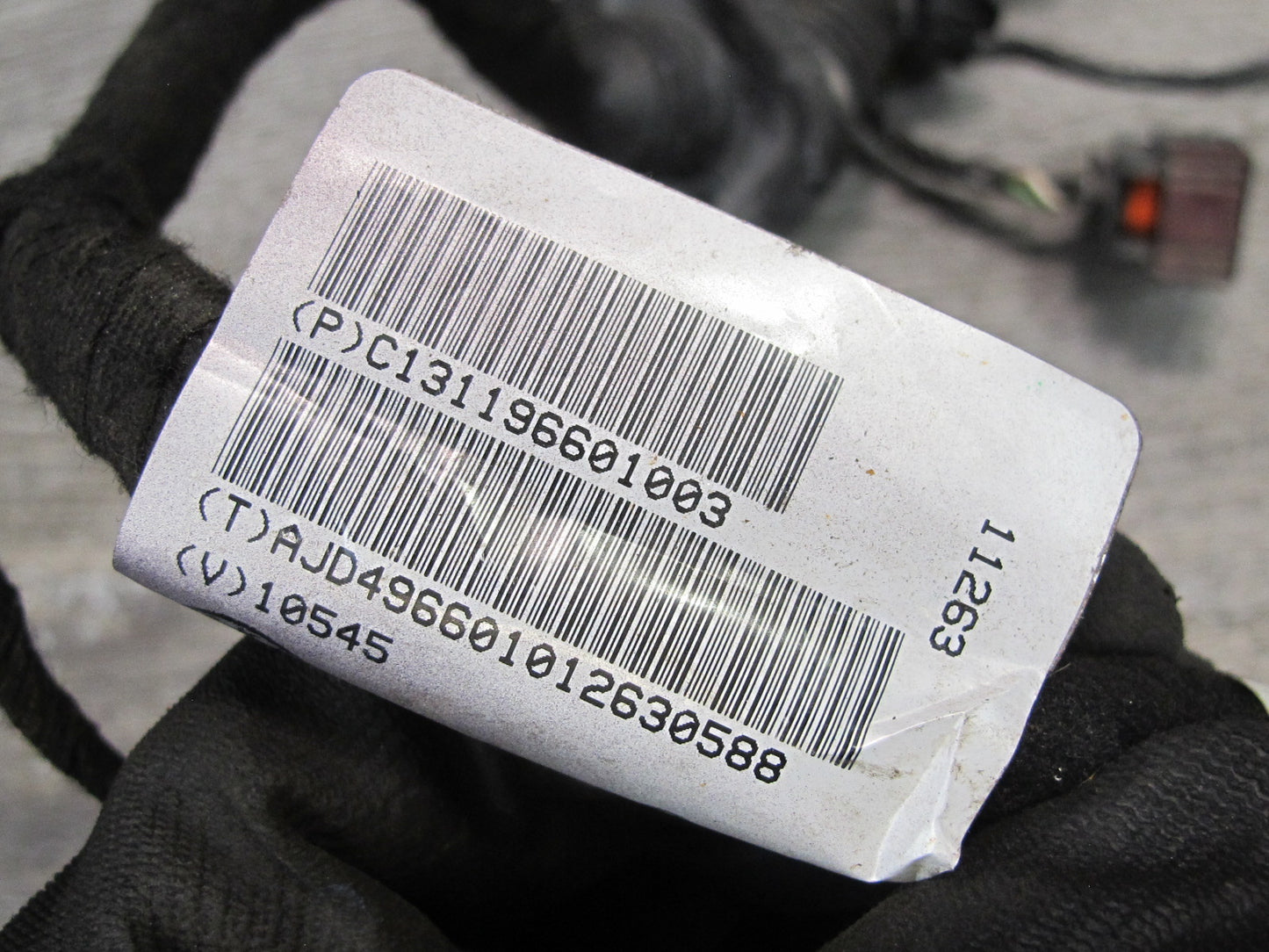 11-12 Fisker Karma Front & Rear Left & Right Door Wire Wiring Harness Set OEM