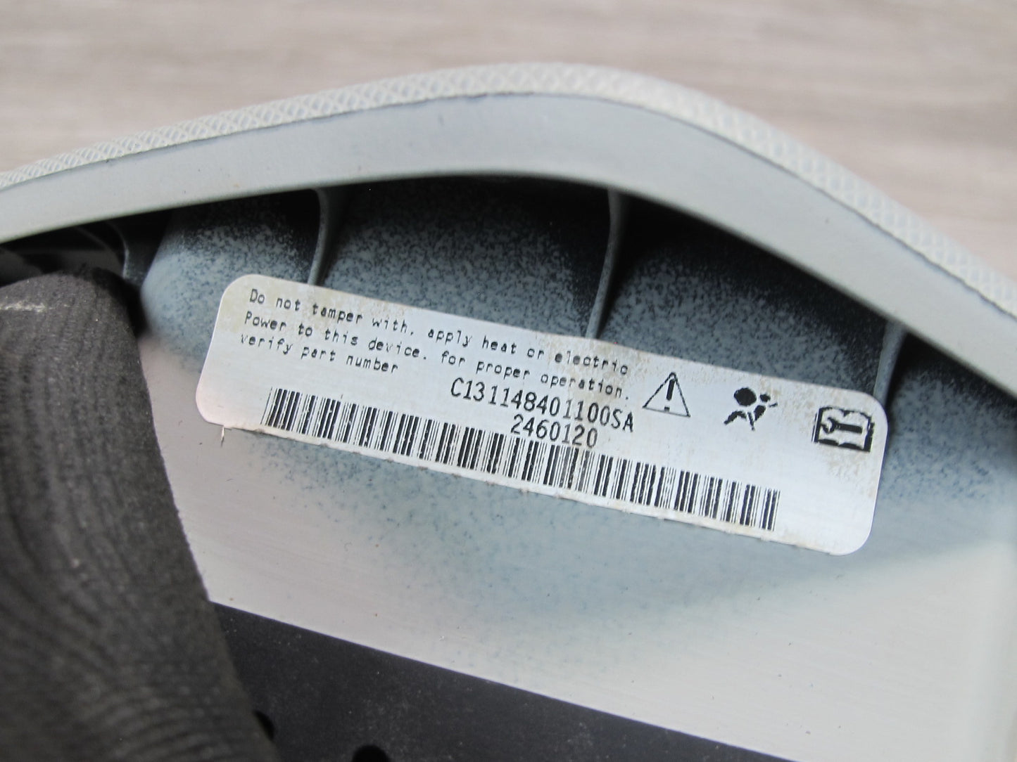 11-12 FISKER KARMA FRONT LEFT DRIVER SIDE STEERING WHEEL SRS AIRBAG OEM