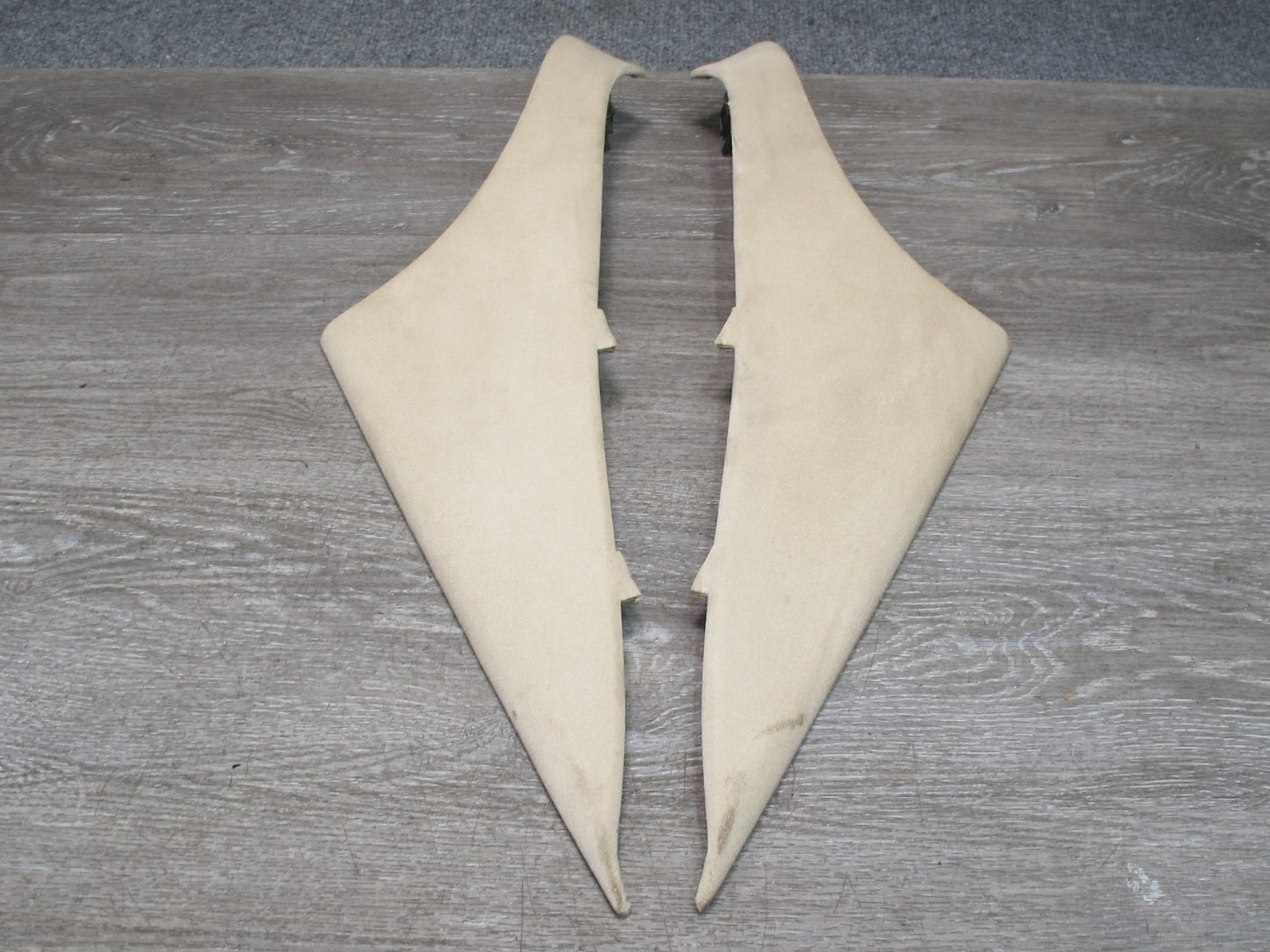 11-12 Fisker Karma Set of 2 Rear Quarter C Pillar Trim Cover Panel OEM