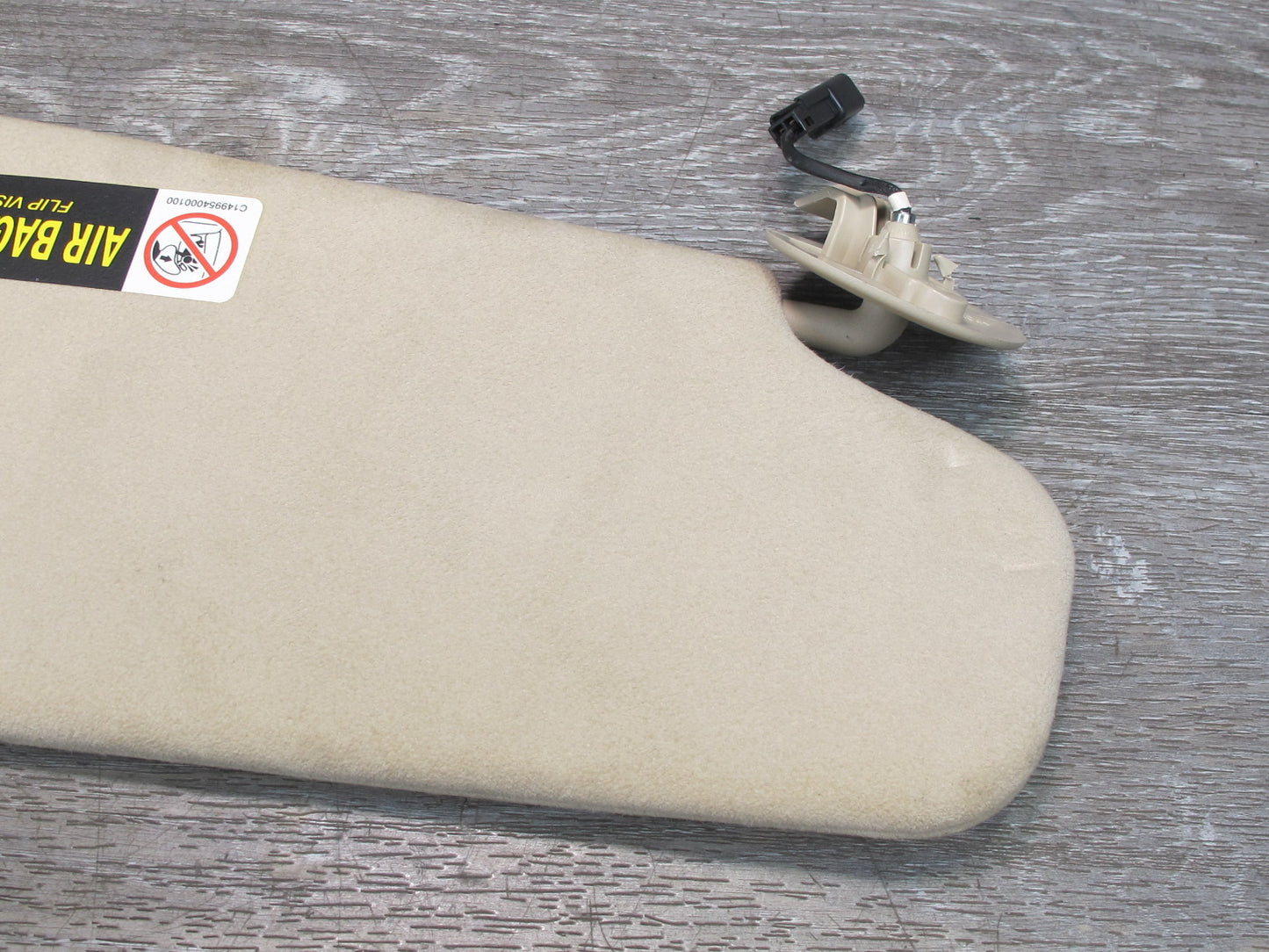11-12 Fisker Karma Set of 2 Left & Right Sun Visor Shade & Coat Hook OEM