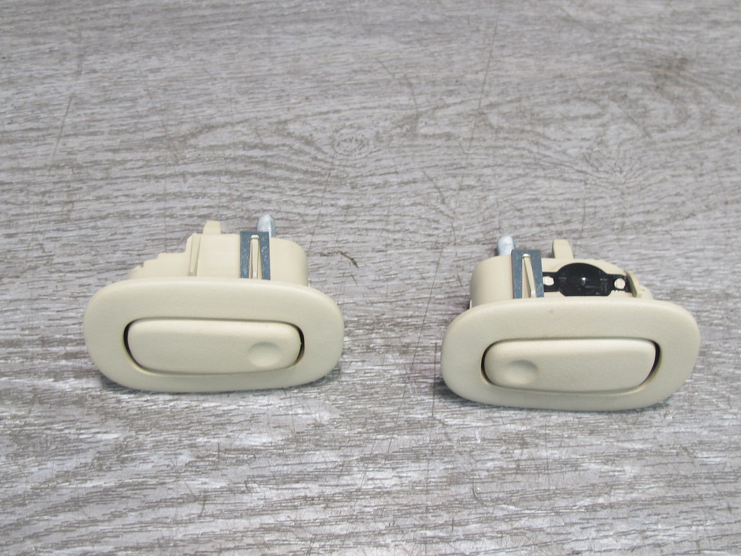11-12 Fisker Karma Set of 2 Left & Right Sun Visor Shade & Coat Hook OEM