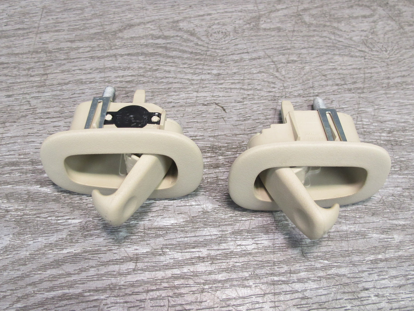 11-12 Fisker Karma Set of 2 Left & Right Sun Visor Shade & Coat Hook OEM