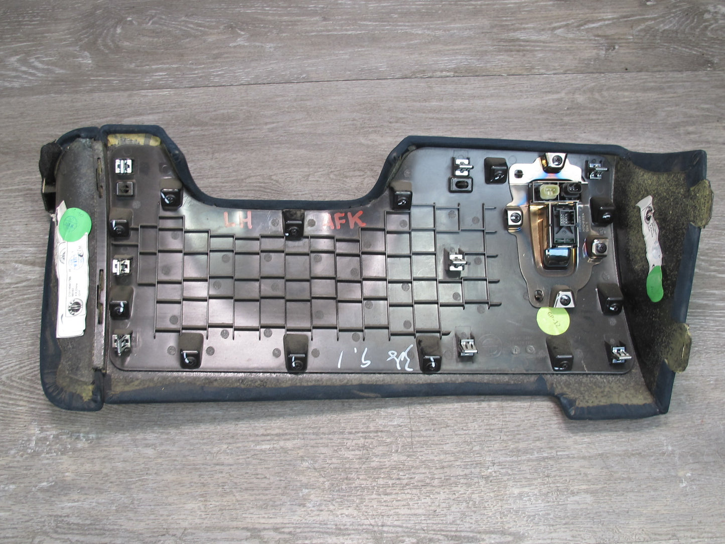 11-12 Fisker Karma Front Left Dash Lower Kick Trim Cover Panel w Switch OEM
