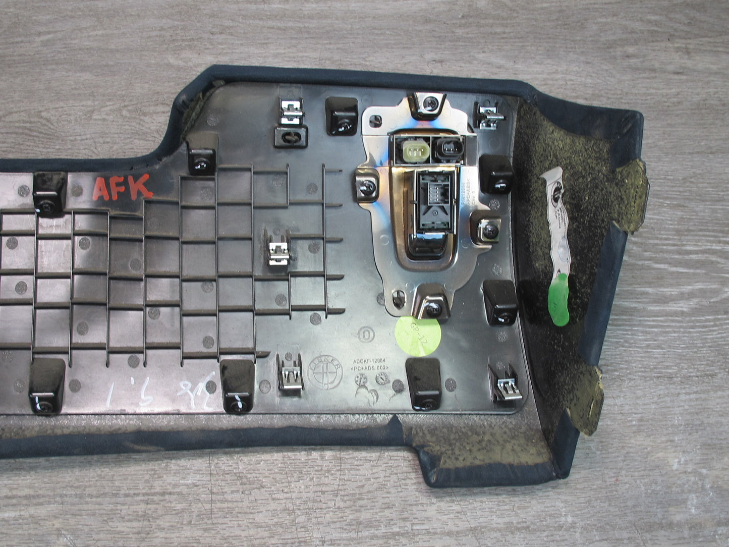 11-12 Fisker Karma Front Left Dash Lower Kick Trim Cover Panel w Switch OEM