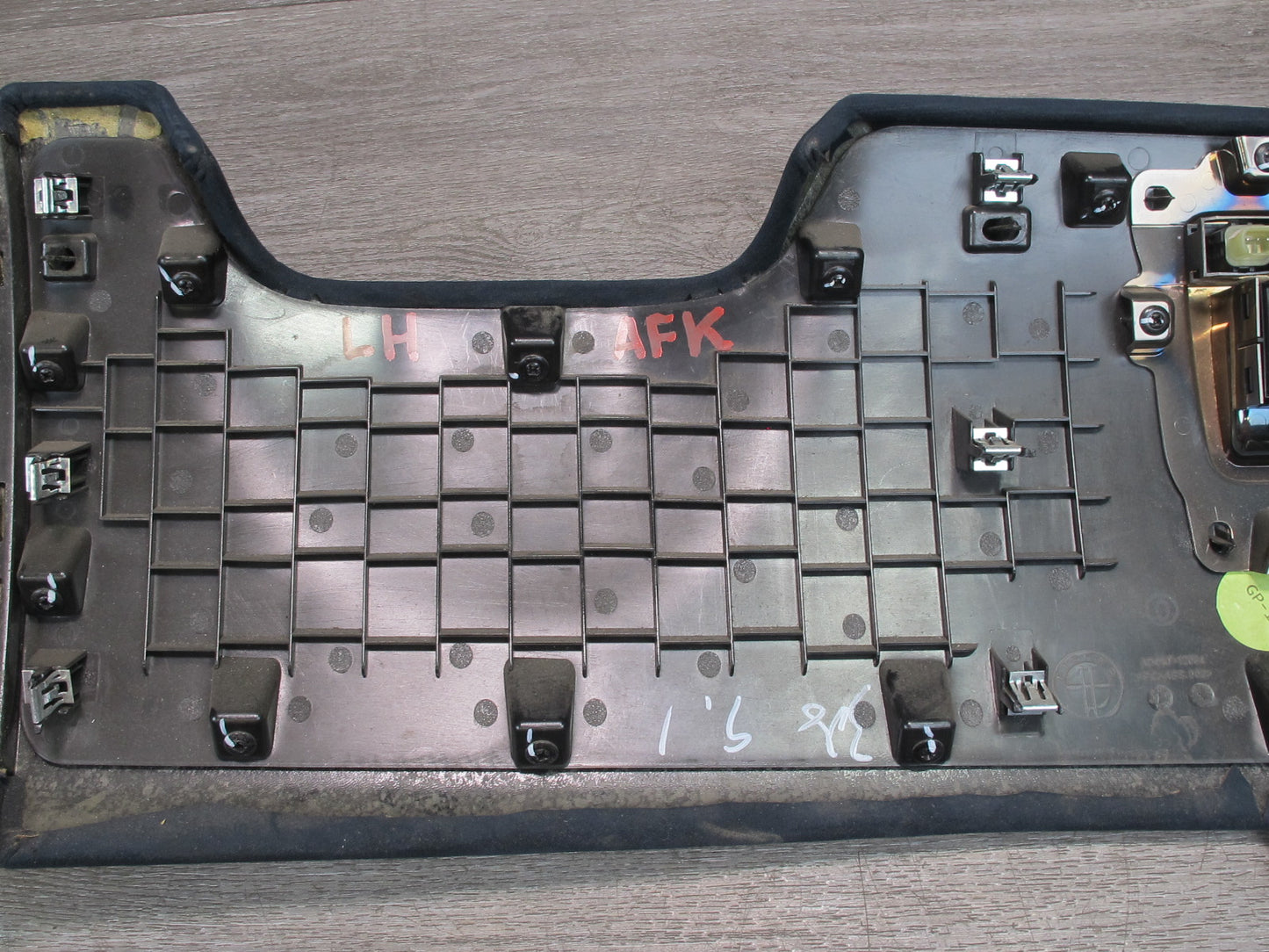 11-12 Fisker Karma Front Left Dash Lower Kick Trim Cover Panel w Switch OEM
