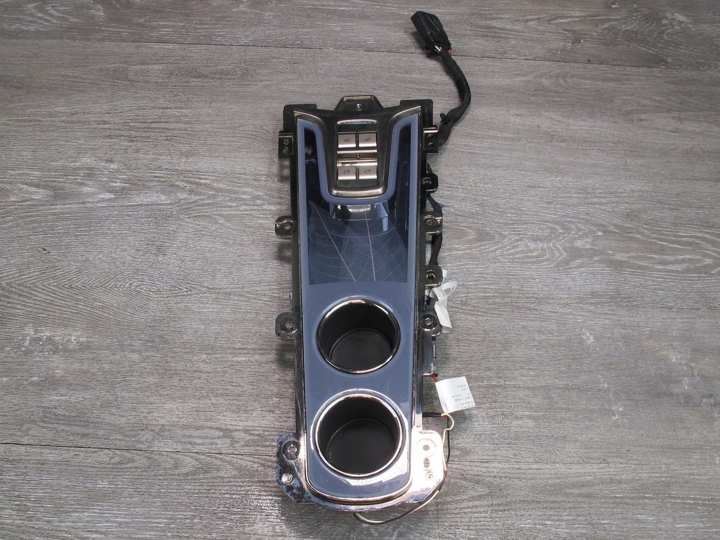 11-12 Fisker Karma Rear Center Console Trim Panel CUP Holder Window Switch OEM