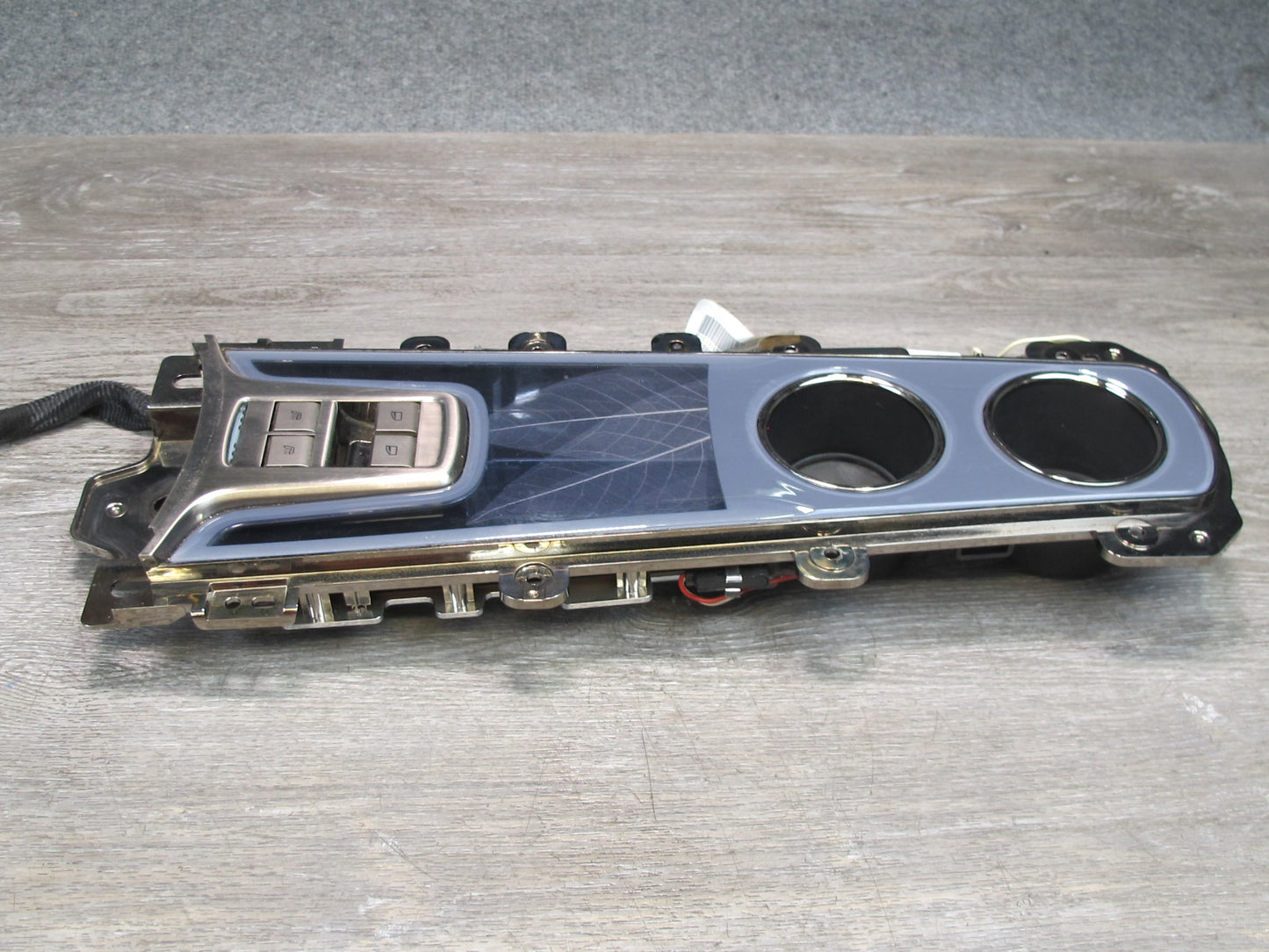 11-12 Fisker Karma Rear Center Console Trim Panel CUP Holder Window Switch OEM