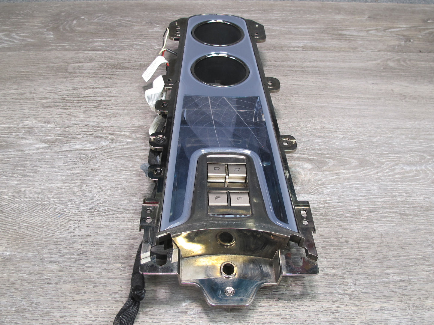11-12 Fisker Karma Rear Center Console Trim Panel CUP Holder Window Switch OEM