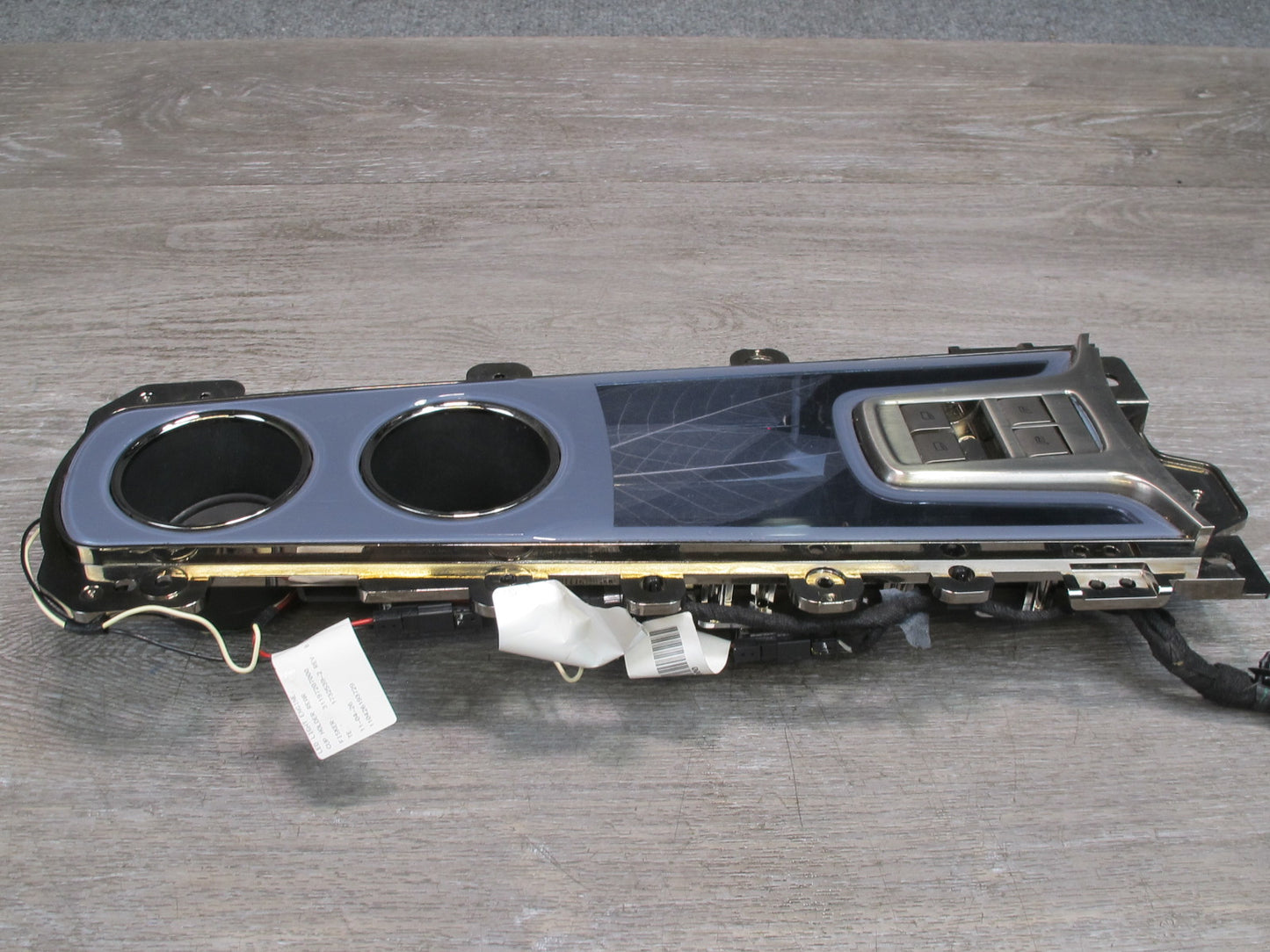 11-12 Fisker Karma Rear Center Console Trim Panel CUP Holder Window Switch OEM
