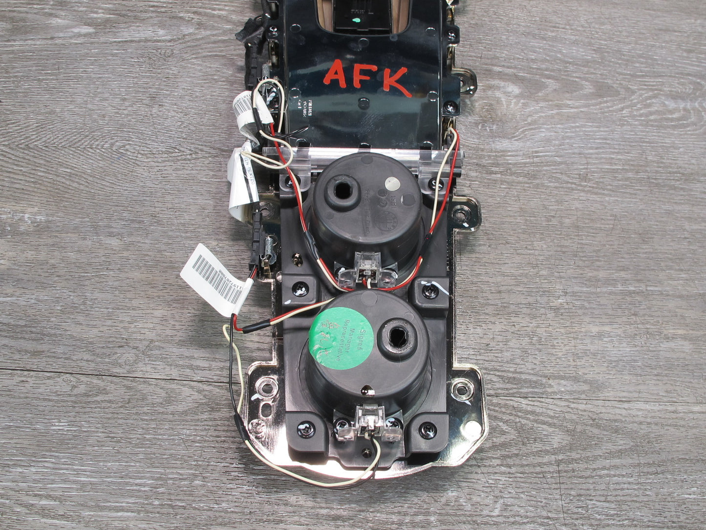 11-12 Fisker Karma Rear Center Console Trim Panel CUP Holder Window Switch OEM