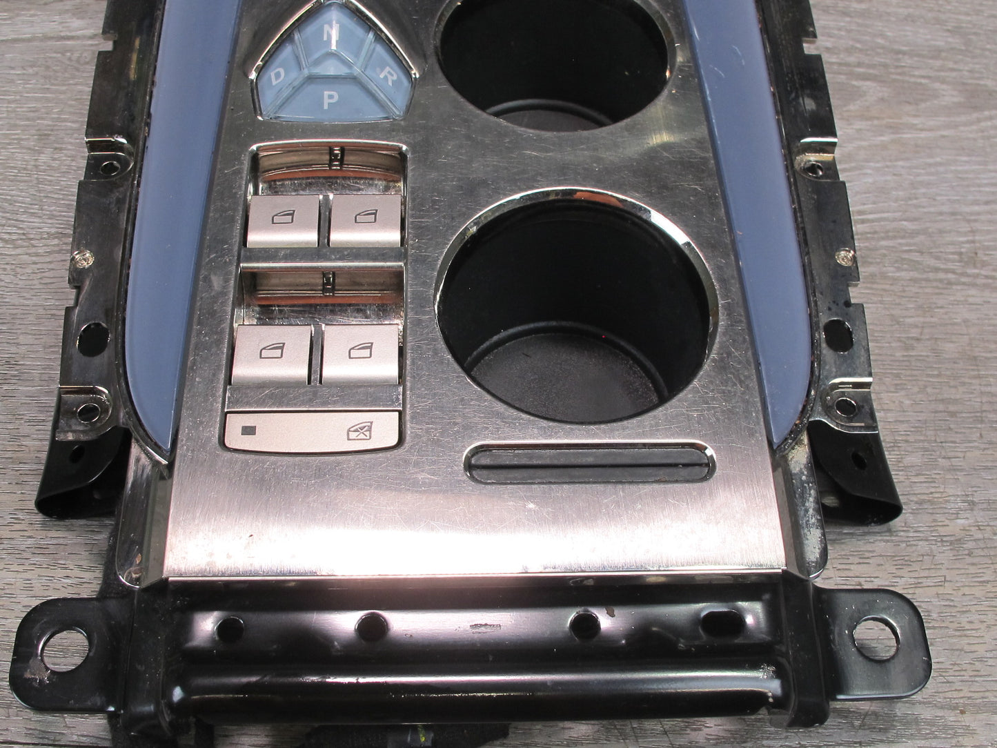 11-12 Fisker Karma Front Center Console Trim Gear Selector CUP Holder OEM