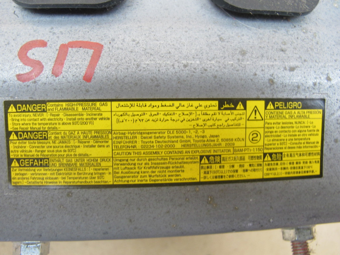 10-15 LEXUS IS250 IS350 CONVERTIBLE FRONT LEFT DRIVER SIDE UNDER DASH KNEE SRS AIRBAG OEM