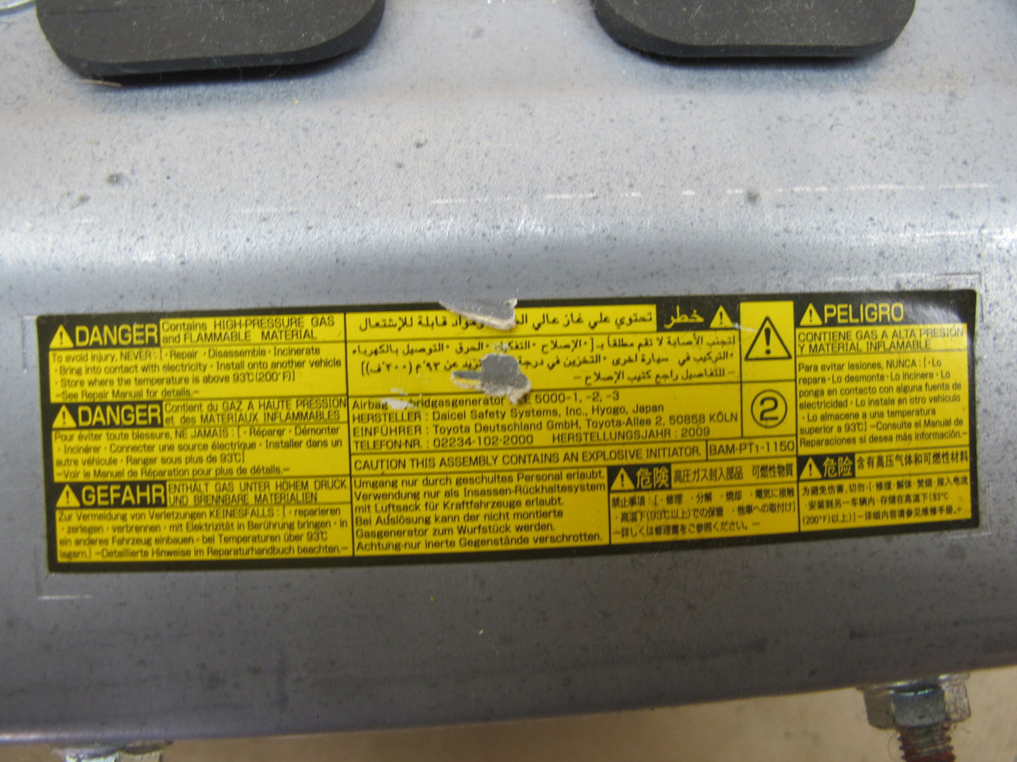 10-15 LEXUS IS250 IS350 CONVERTIBLE FRONT RIGHT PASS SIDE UNDER DASH KNEE SRS AIRBAG OEM