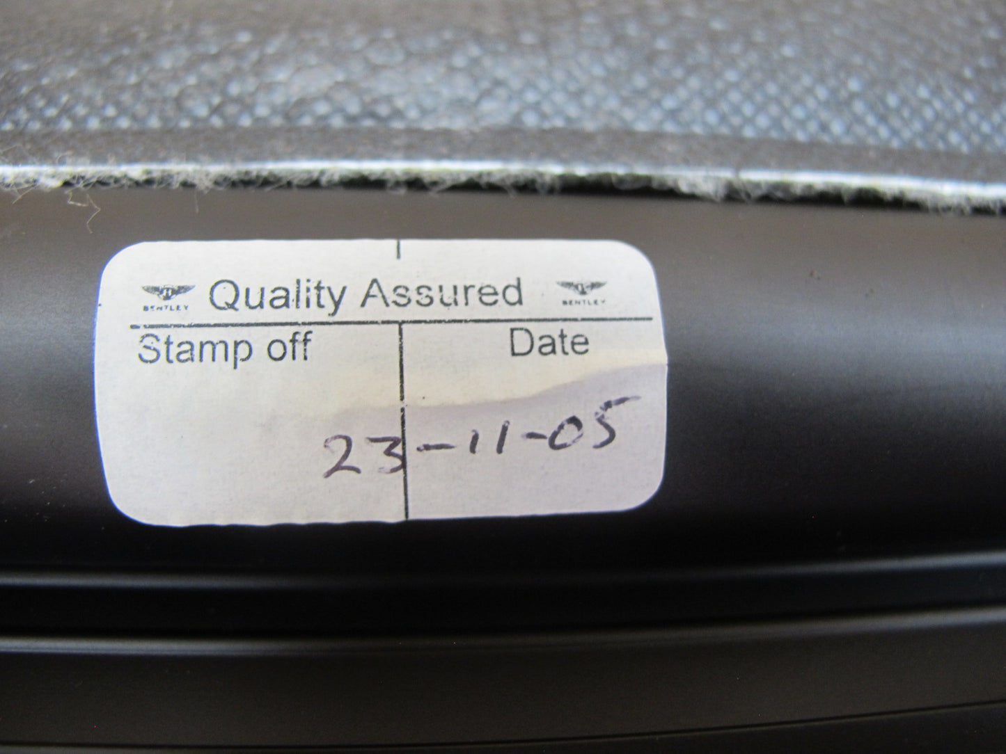 06-12 Bentley Continental Flying Spur Rear Sun Shade Retractable Roller Blind