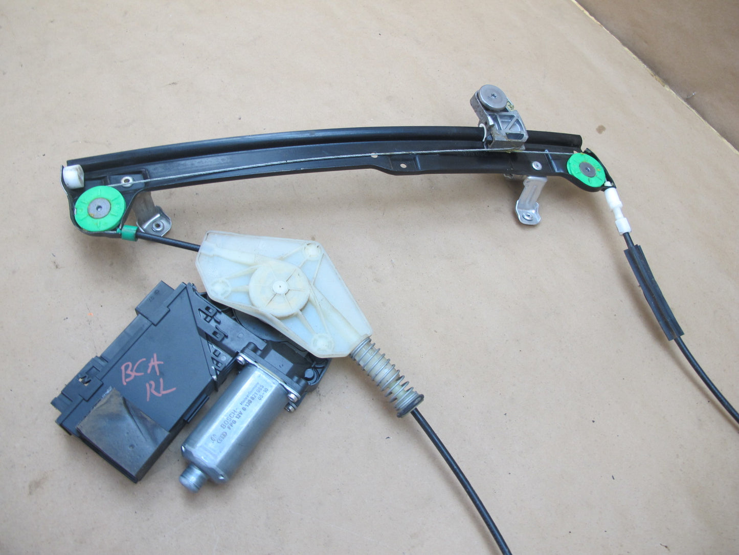 06-12 Bentley Continental Flying Spur Rear Left Door Window Regulator w Motor